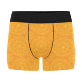 Orange traditional indian element pattern Men's All Over Print Boxer Briefs Men's Underwear