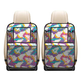 Colorful crow illustration pattern Car Seat Back Organizer