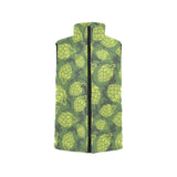 Hop pattern Hop cone background Women's Padded Vest