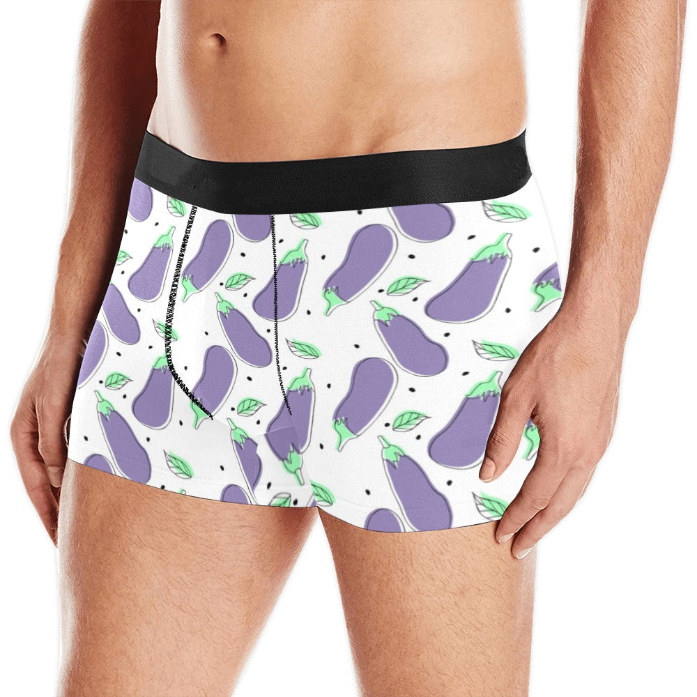 Eggplant Pattern Print Design 05 Men's All Over Print Boxer Briefs Men's Underwear