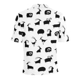 Goat ram pattern Men's All Over Print Polo Shirt