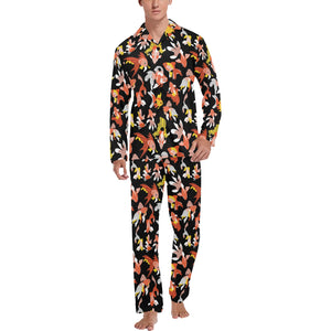 Goldfish Pattern Print Design 03 Men's Long Pajama Set