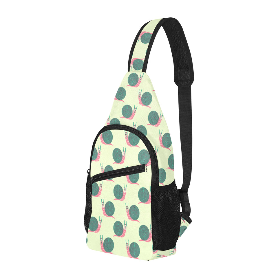Snail Pattern Print Design 04 All Over Print Chest Bag
