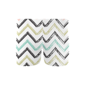 zigzag chevron paint pattern Men's Swimming Trunks