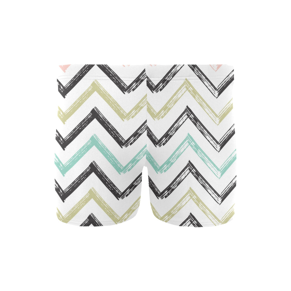 zigzag chevron paint pattern Men's Swimming Trunks