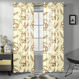Windmill Wheat pattern Gauze Curtain