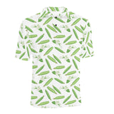 Green Peas Pattern Print Design 04 Men's All Over Print Polo Shirt