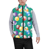Billiard Ball Pattern Print Design 01 Men's Padded Vest