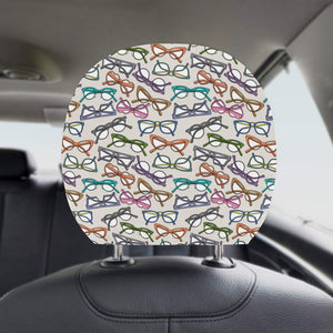 Sun Glasses Pattern Print Design 01 Car Headrest Cover