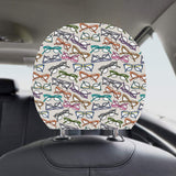 Sun Glasses Pattern Print Design 01 Car Headrest Cover