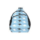 Stingray Pattern Print Design 03 All Over Print Chest Bag