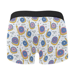 Snail Pattern Print Design 05 Men's All Over Print Boxer Briefs Men's Underwear