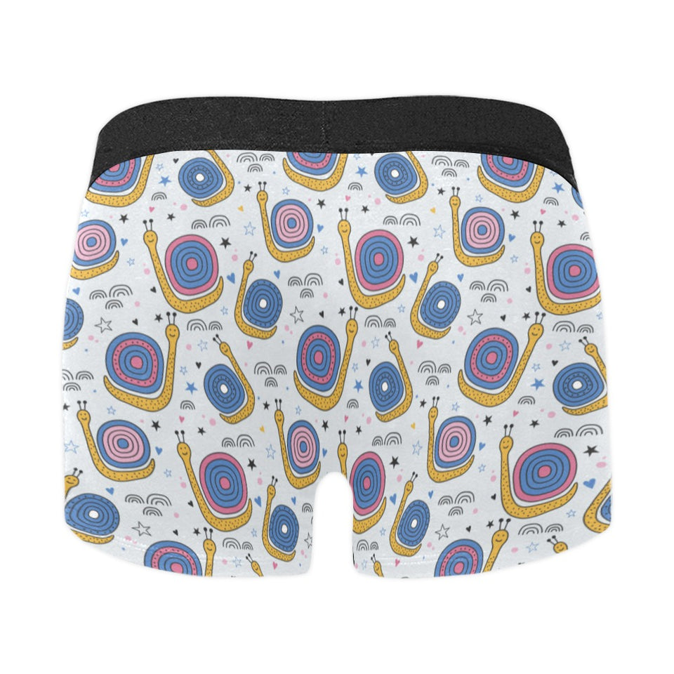 Snail Pattern Print Design 05 Men's All Over Print Boxer Briefs Men's Underwear