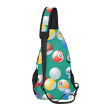 Billiard Ball Pattern Print Design 01 All Over Print Chest Bag