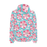 3D sakura cherry blossom pattern Men's Padded Hooded Jacket