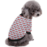 Sausage Pattern Print Design 02 All Over Print Pet Dog Round Neck Fuzzy Shirt