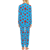 Ladybug Pattern Print Design 02 Women's All Over Print Pajama Set