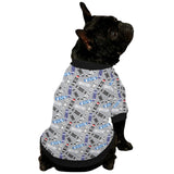 Skate Board Pattern Print Design 03 All Over Print Pet Dog Round Neck Fuzzy Shirt