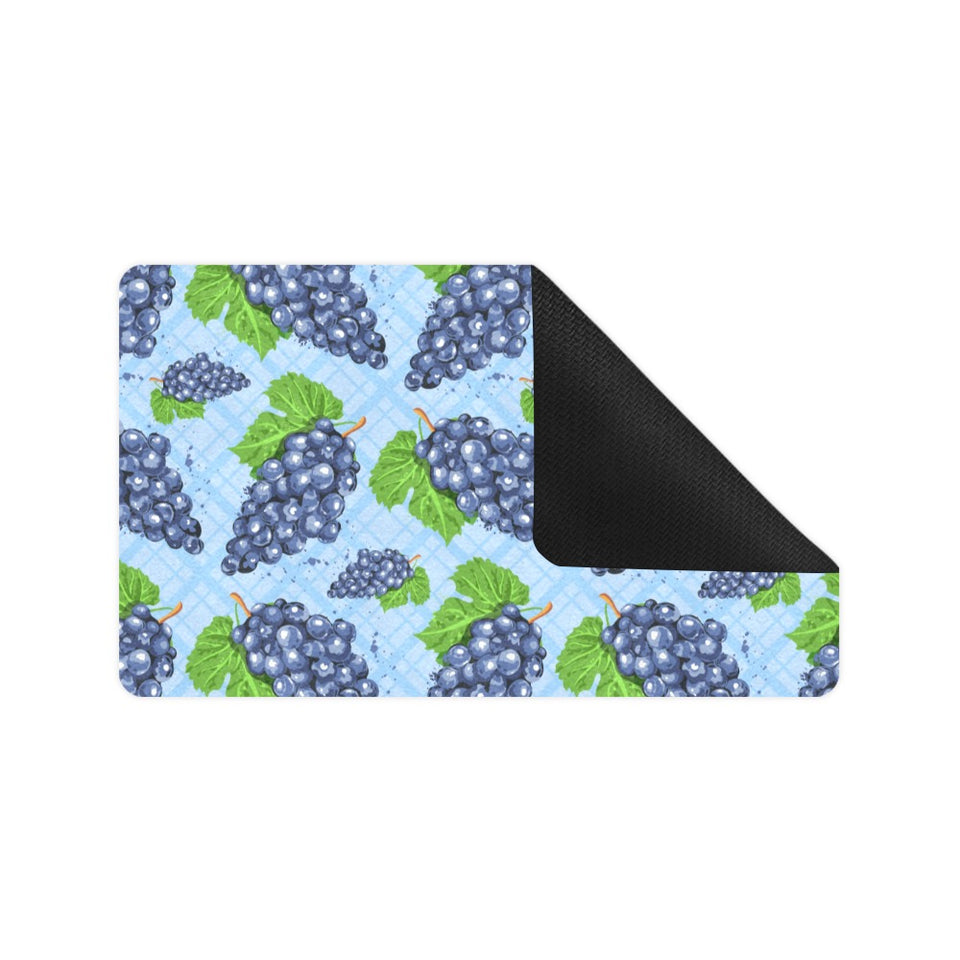 Watercolor grape pattern Doormat