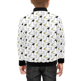 Seagull Pattern Print Design 05 Kids' Boys' Girls' Bomber Jacket