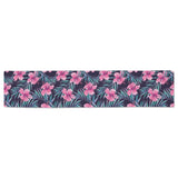 Hibiscus Pattern Print Design 05 Table Runner