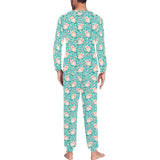 Pig Pattern Print Design 01 Men's All Over Print Pajama