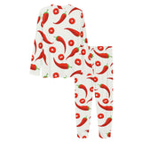 Chili pattern Women's All Over Print Pajama Set