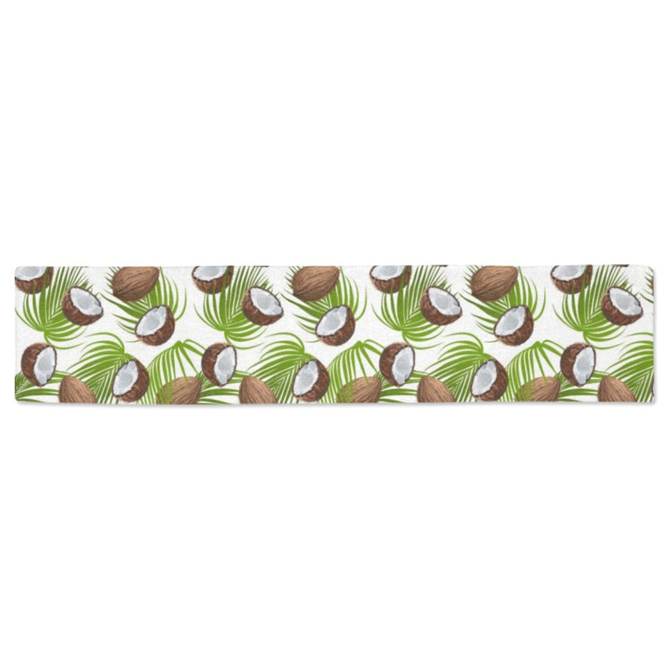 Coconut Pattern Print Design 04 Table Runner