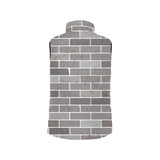Brick Printed Pattern Print Design 05 Men's Padded Vest