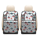 Cute color paper sailboat pattern Car Seat Back Organizer