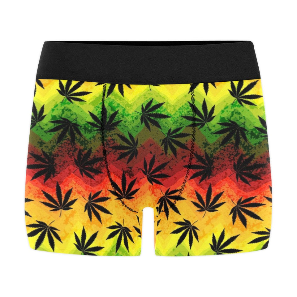 Canabis Marijuana Weed Pattern Print Design 03 Men's All Over Print Boxer Briefs Men's Underwear