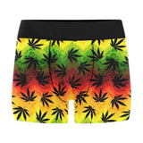 Canabis Marijuana Weed Pattern Print Design 03 Men's All Over Print Boxer Briefs Men's Underwear