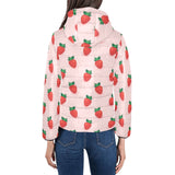 Strawberry beautiful pattern Women's Padded Hooded Jacket