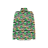 Horseshoes Pattern Print Design 01 Women's Long Sleeve Polo Shirt