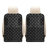 Engine Piston Black Theme Pattern Print Design 03 Car Seat Back Organizer