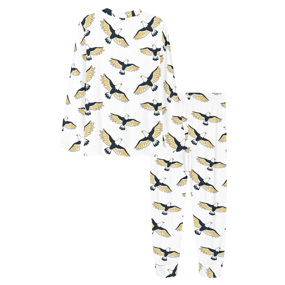 Eagle Pattern Print Design 03 Women's All Over Print Pajama Set