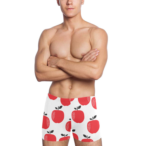 red apples white background Men's Swimming Trunks