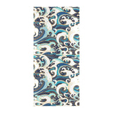 Japanese wave pattern Beach Towel