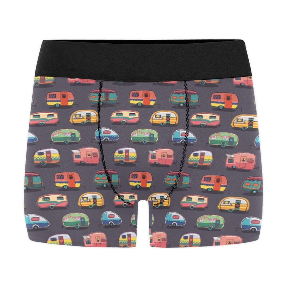 Camper Van Pattern Print Design 02 Men's All Over Print Boxer Briefs Men's Underwear