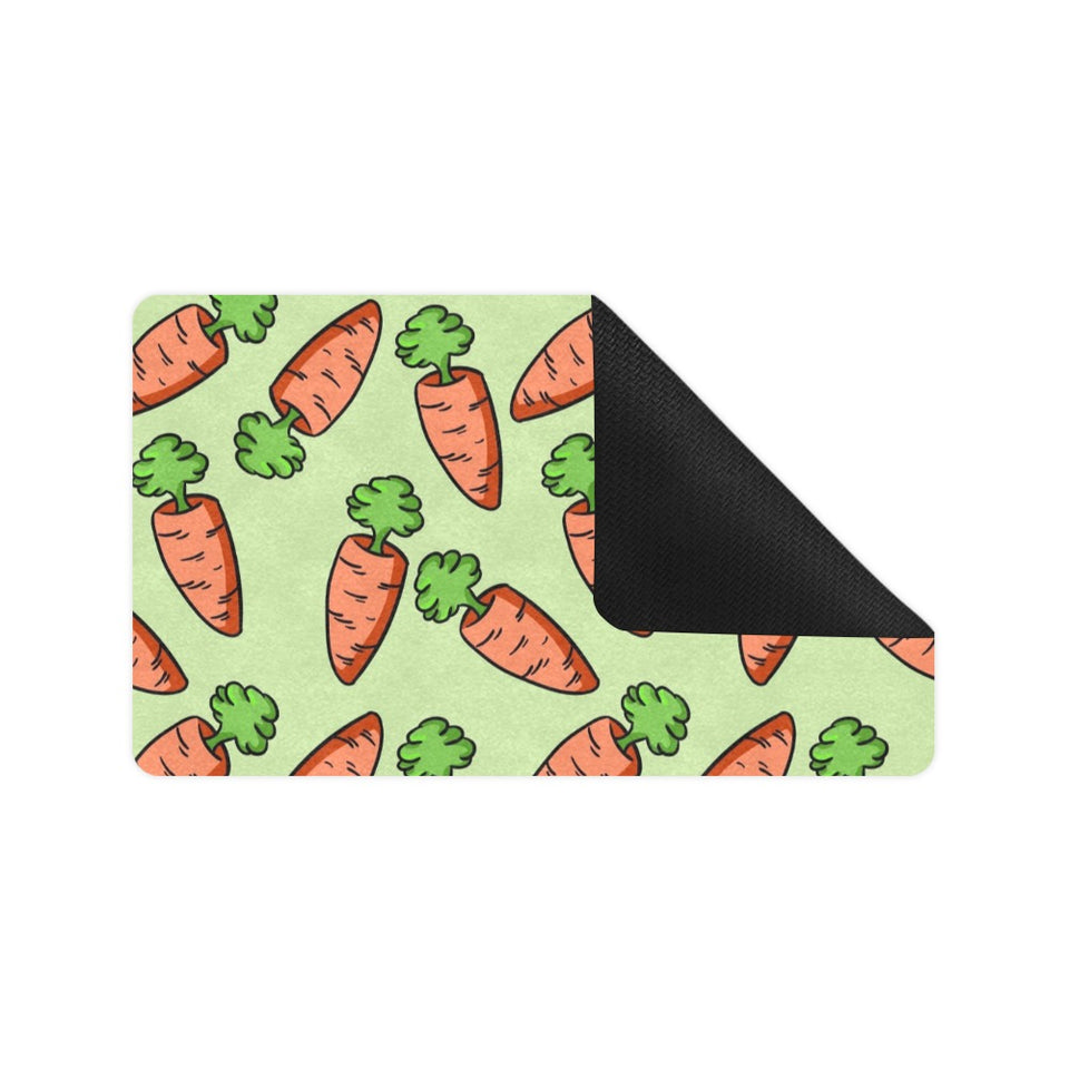 Carrot Pattern Print Design 05 Doormat