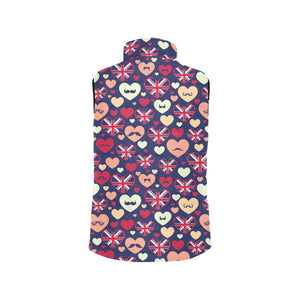 British Pattern Print Design 02 Men's Padded Vest