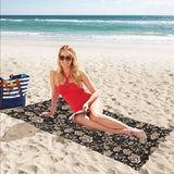 Rose Pattern Print Design 04 Beach Towel