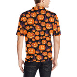 Halloween Pumpkin pattern Men's All Over Print Polo Shirt