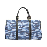 Blue camouflage pattern Travel Bag