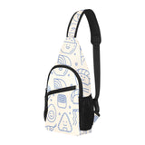 Cute sushi icon pattern All Over Print Chest Bag