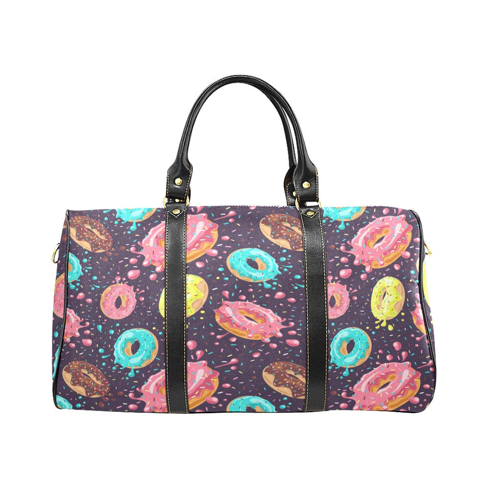 Colorful donut glaze pattern Travel Bag