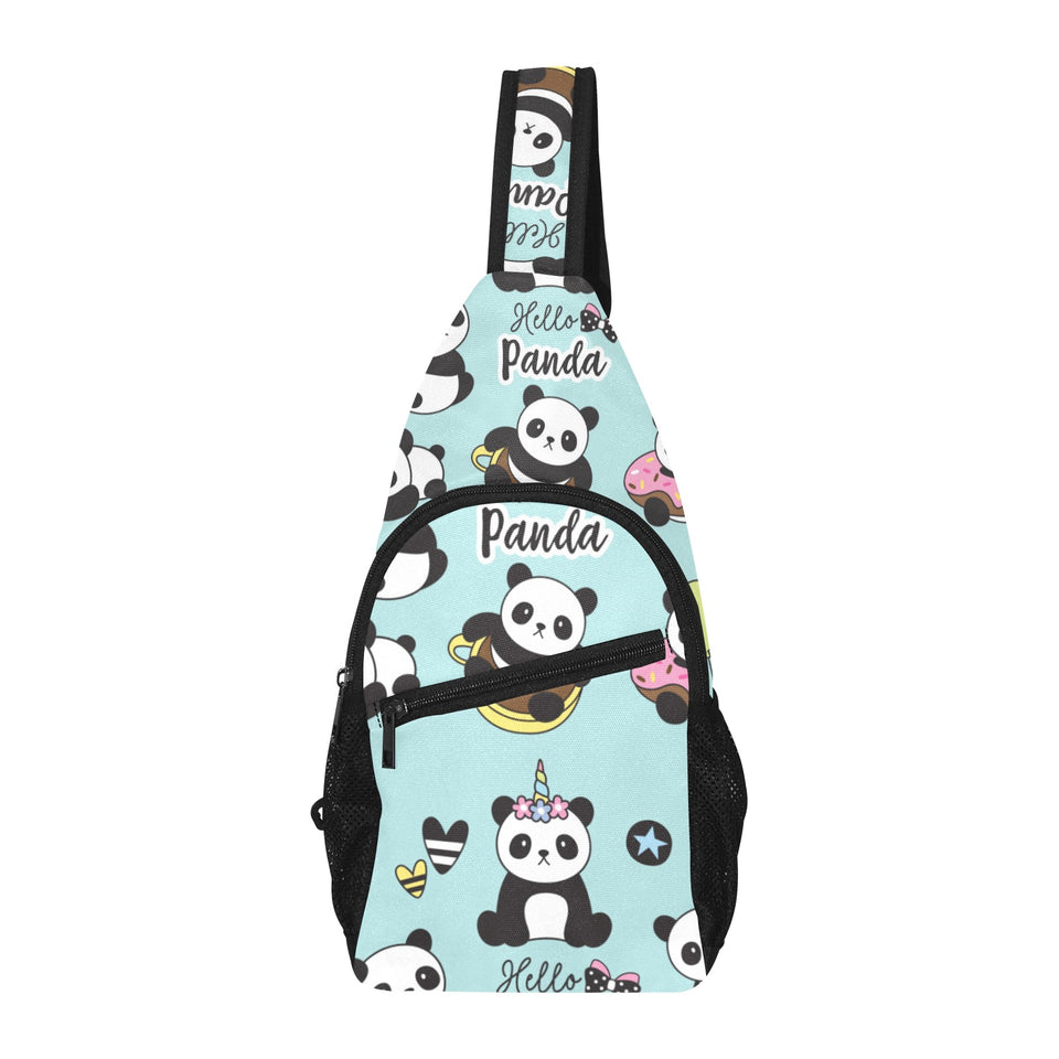 Cute baby panda pattern All Over Print Chest Bag
