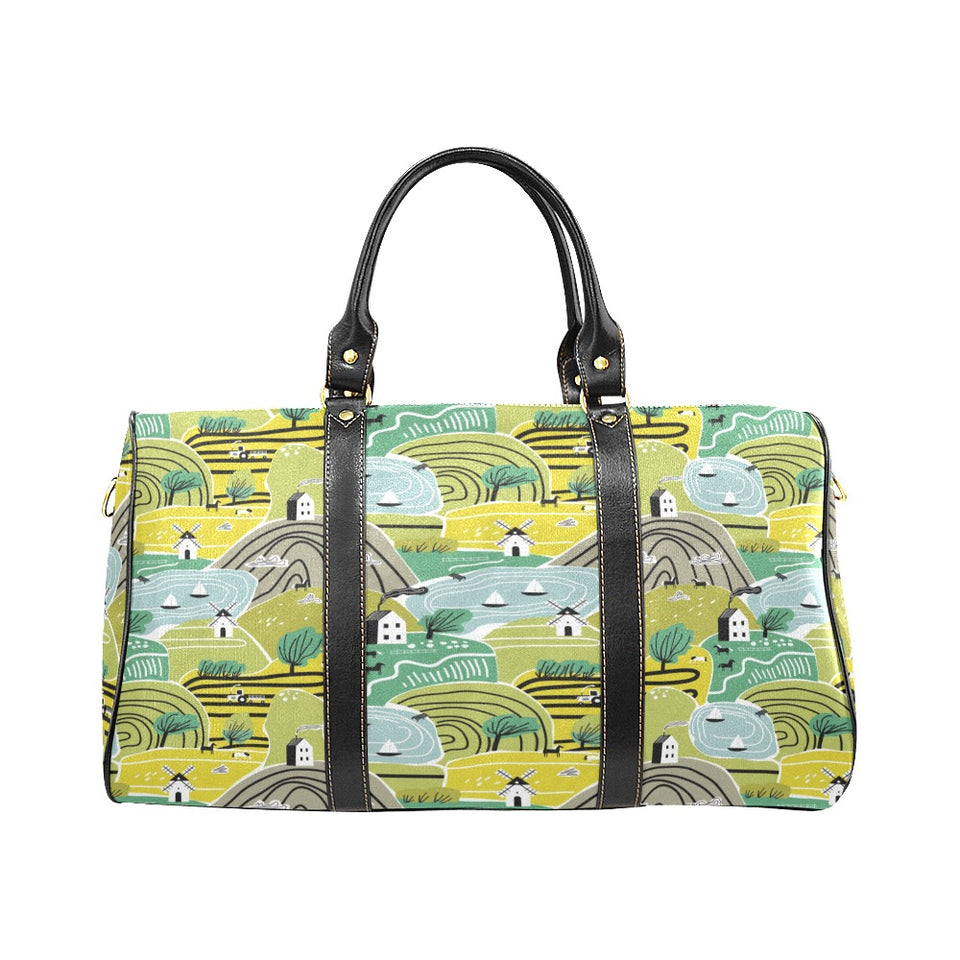 Hand drawn windmill pattern Travel Bag