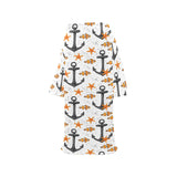 Clown Fish Pattern Print Design 02 Blanket Robe with Sleeves