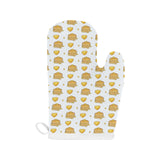 Pancake Pattern Print Design 03 Heat Resistant Oven Mitts